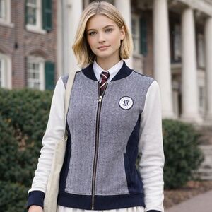 Tommy Hilfiger Athluxe Preppy Zip Jacket – Varsity Style - Classicstyle